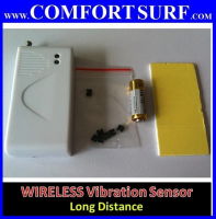 Wireless Vibration / Shock Sensor 4 GSM / PSTN Wireless Security Alarm